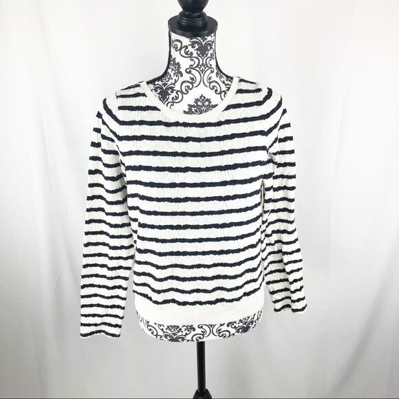Anthropologie Postmark Walkrite Striped Knit Top - Picture 3 of 8